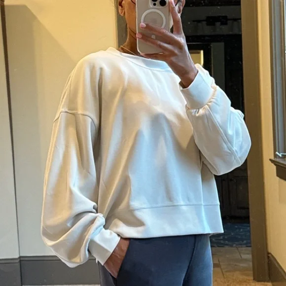 Lululemon Oversized Crop Sweatshirt - Picture 2 of 5
